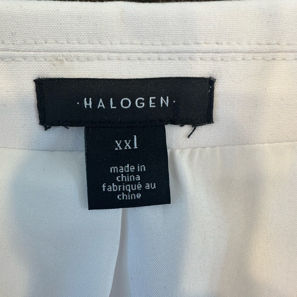 Halogen White Sleeveless Pleated Mini Dress - Picture 5 of 5